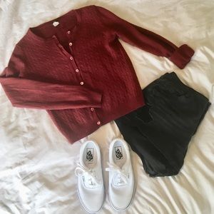 VINTAGE J. CREW CARDIGAN - Wool & Cashmere - LARGE